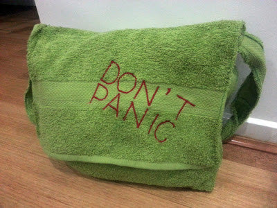 Christmas Gift Craft Idea - Don't Panic Messenger Bag