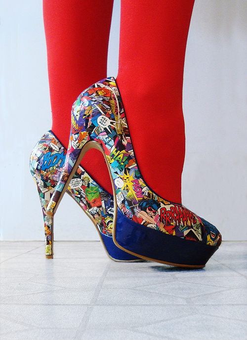 I Found a Thing : DIY Comic Book Heels