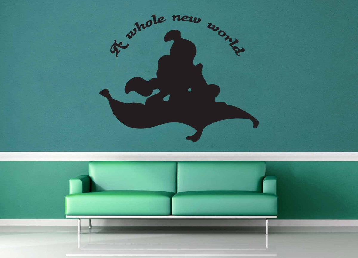 A Whole New World - Aladdin Quote - Wall Decal - geekerymade