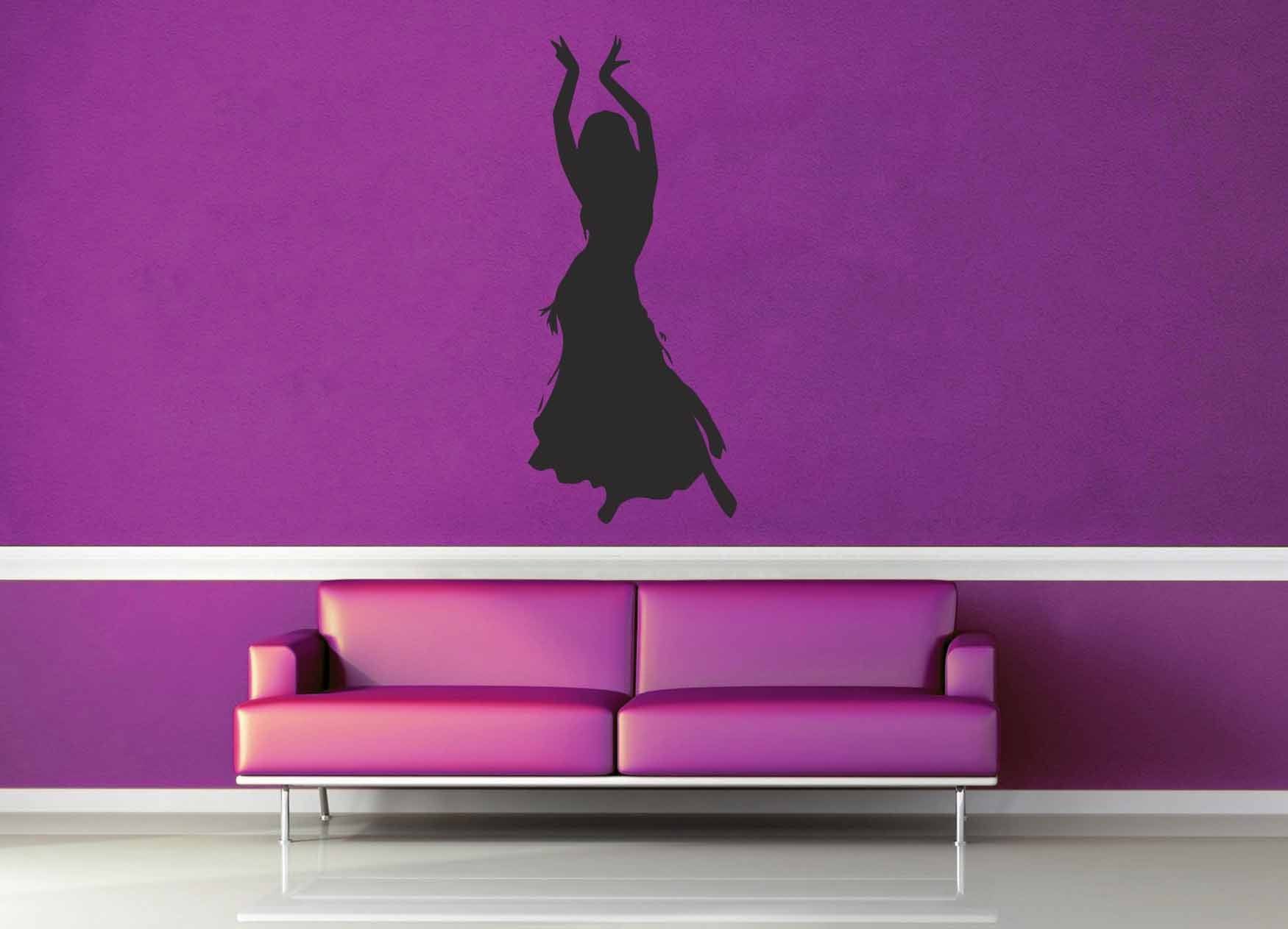 Belly Dancer Silhouette - Wall Decal - geekerymade
