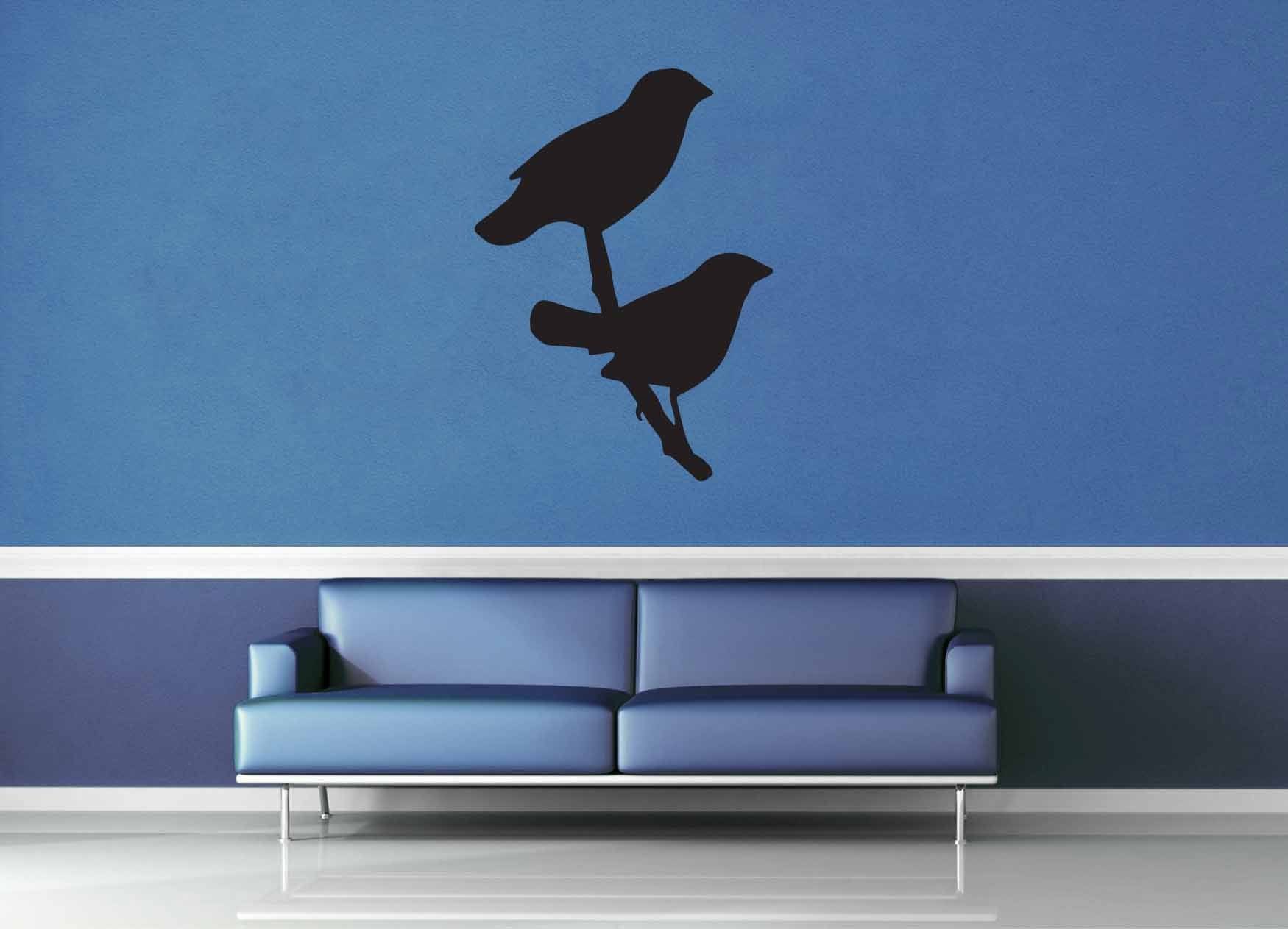 Love Birds Silhouette - Wall Decal - geekerymade