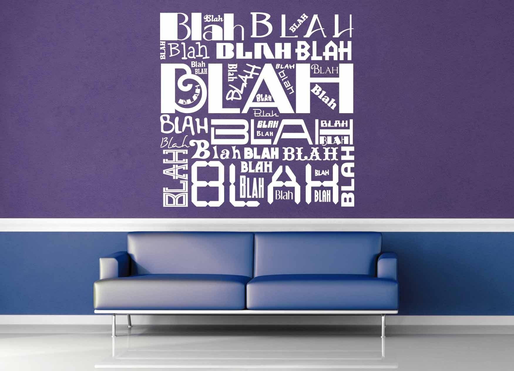 Blah Blah Blah - Wall Decal - geekerymade