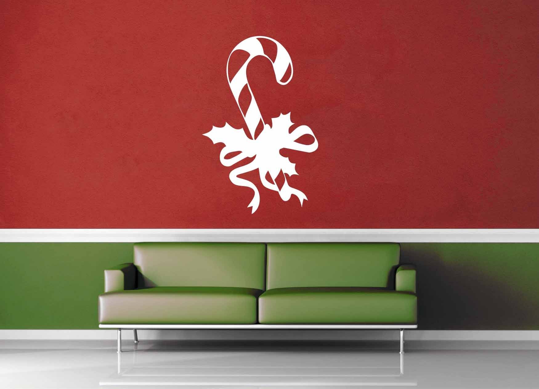 Candy Cane - Holiday decor - Wall Decal - geekerymade
