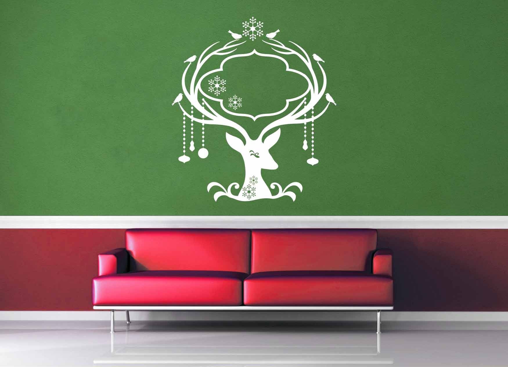Deer - Christmas Decoration - Wall Decal - No 1 - geekerymade