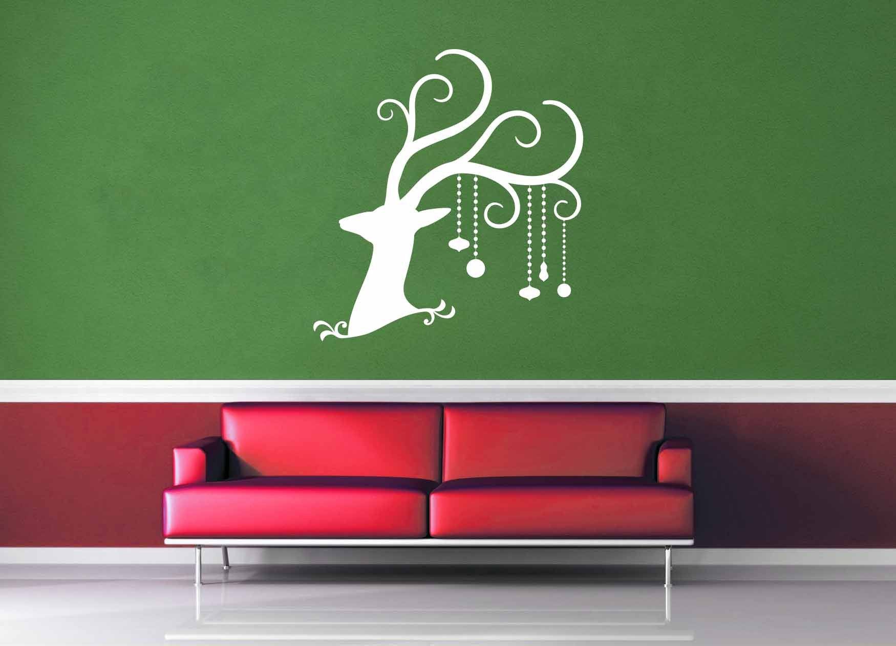 Deer - Christmas Decoration - Wall Decal - No 2 - geekerymade