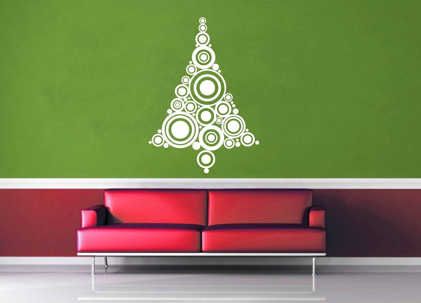Circles - Christmas Tree - Wall Decal - geekerymade
