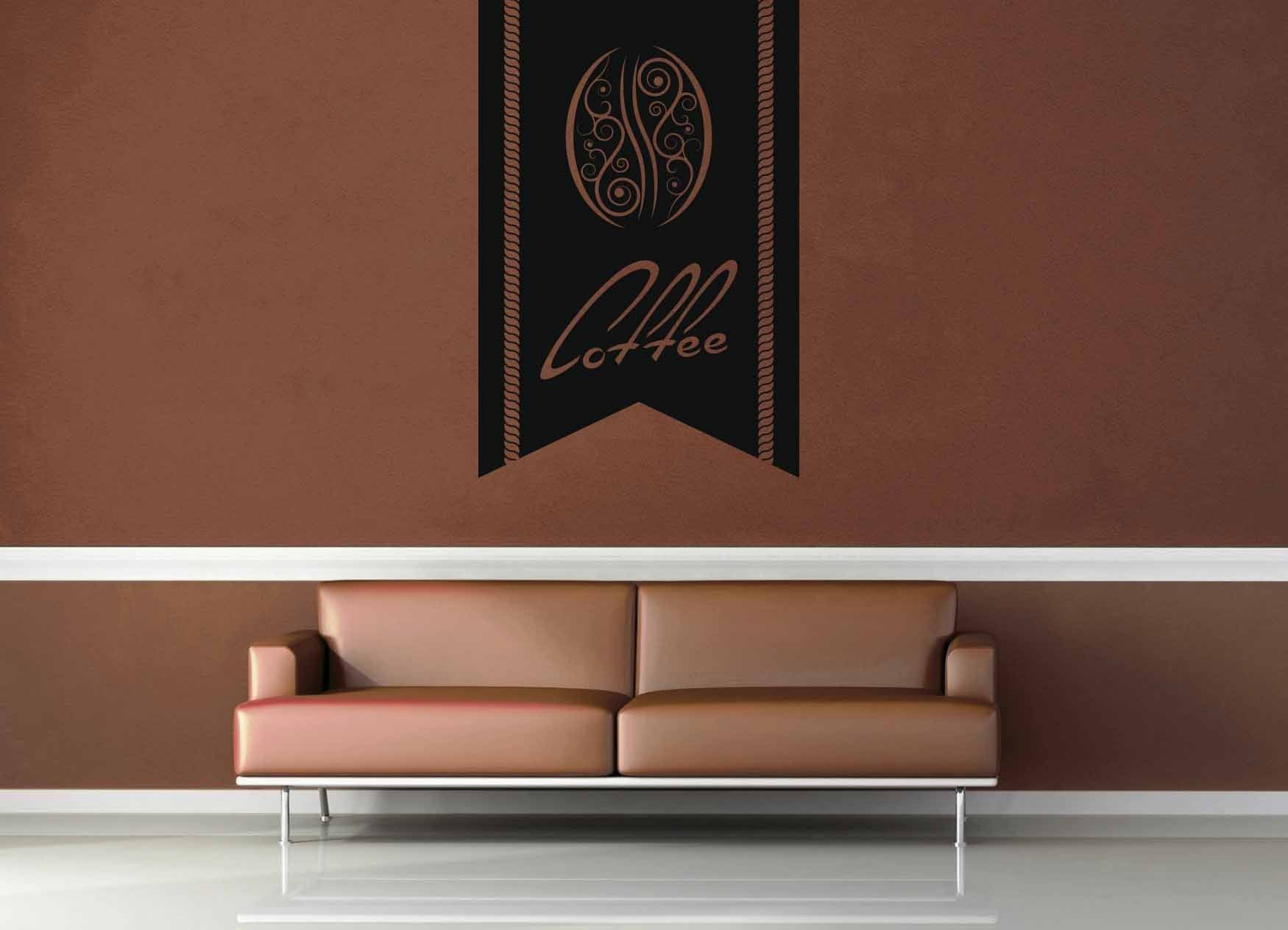 Coffee Bean Banner - Vintage CafÃ© Sign - Wall Decal - geekerymade