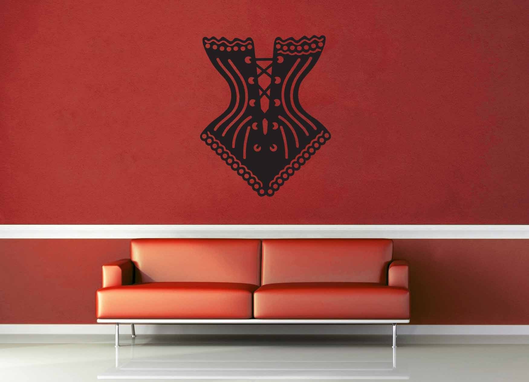 Corset Silhouette - Wall Decal - geekerymade