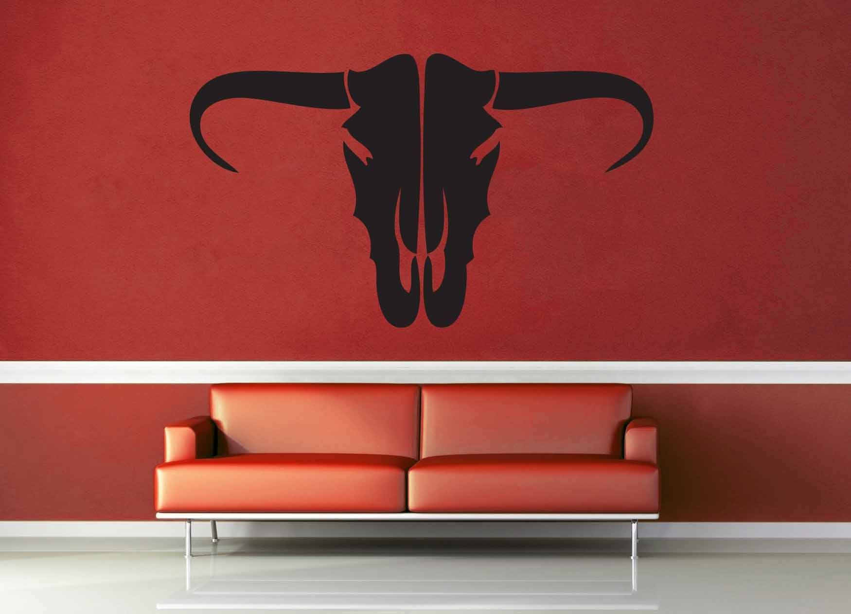 Cow Skull - Wall Decal - geekerymade