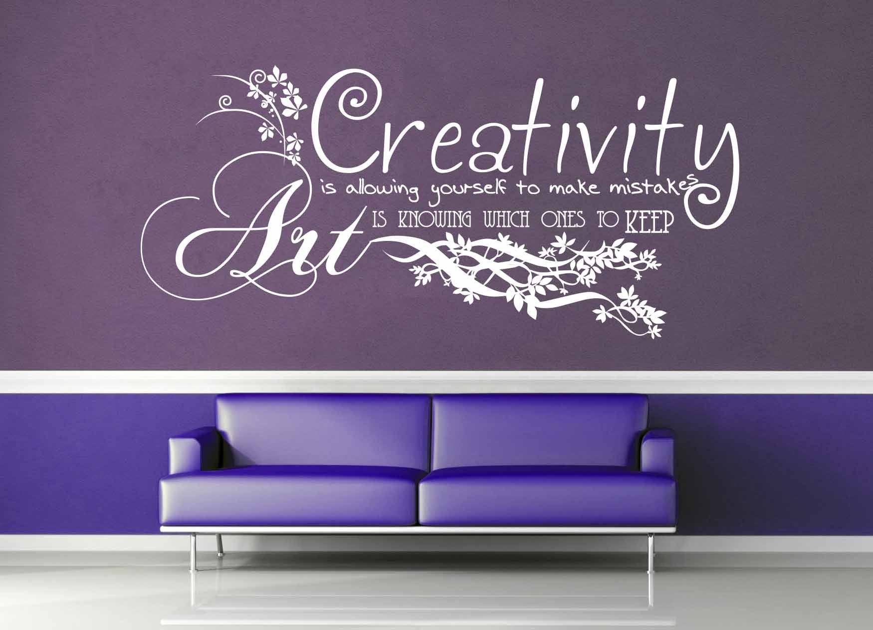 Creativity vs Art - Quote - Wall Decal - geekerymade