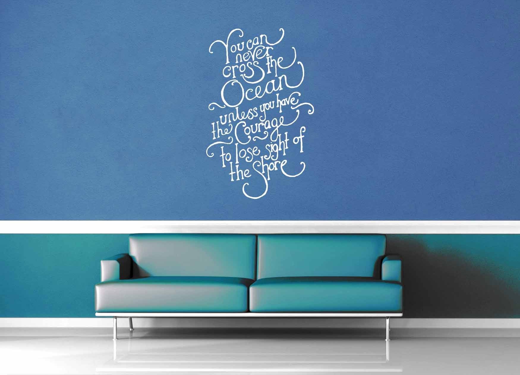 Cross the Ocean - Inspirational Quote - Wall Decal - geekerymade