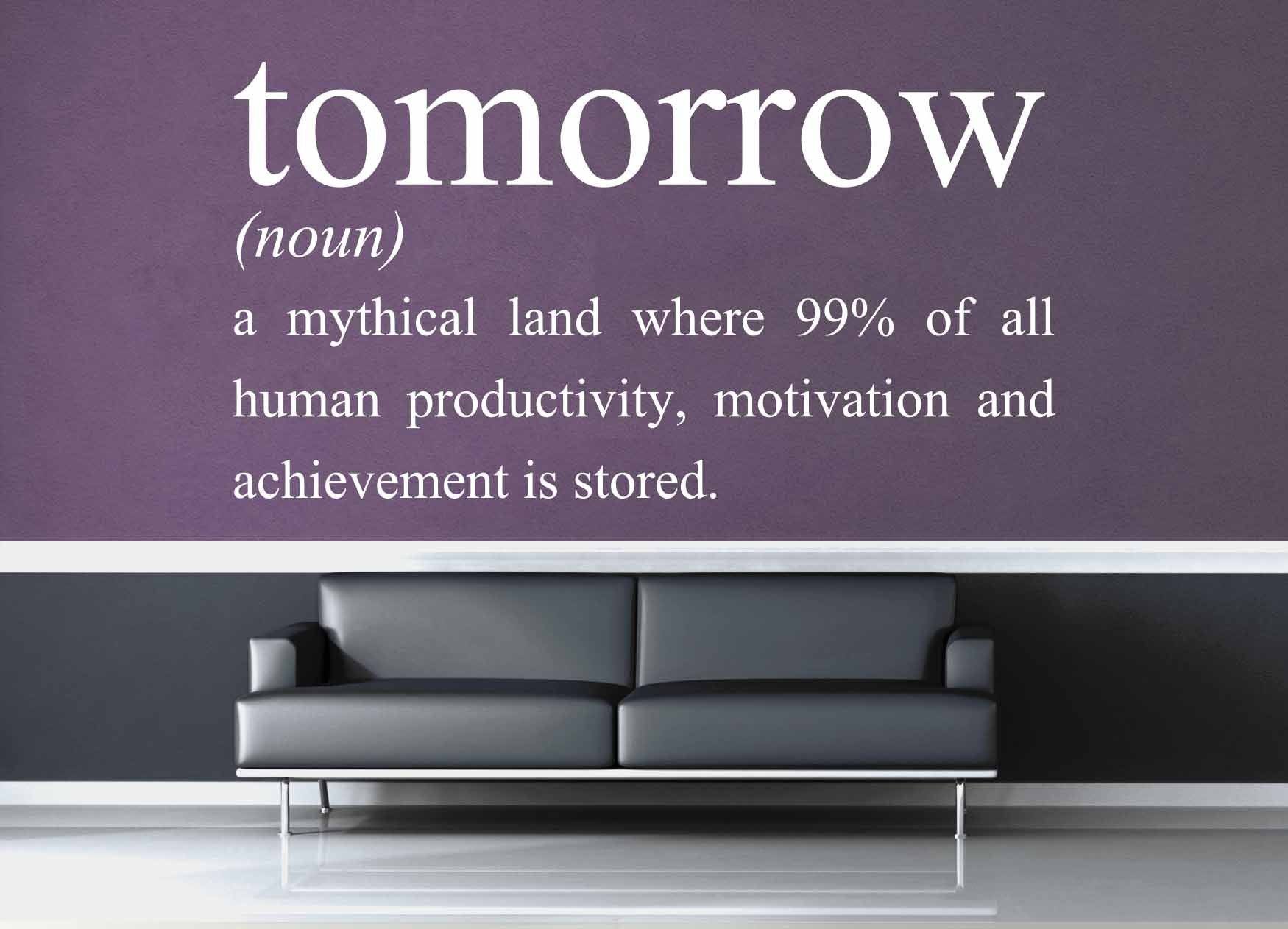 Definition of Tomorrow - Wall Decal - geekerymade