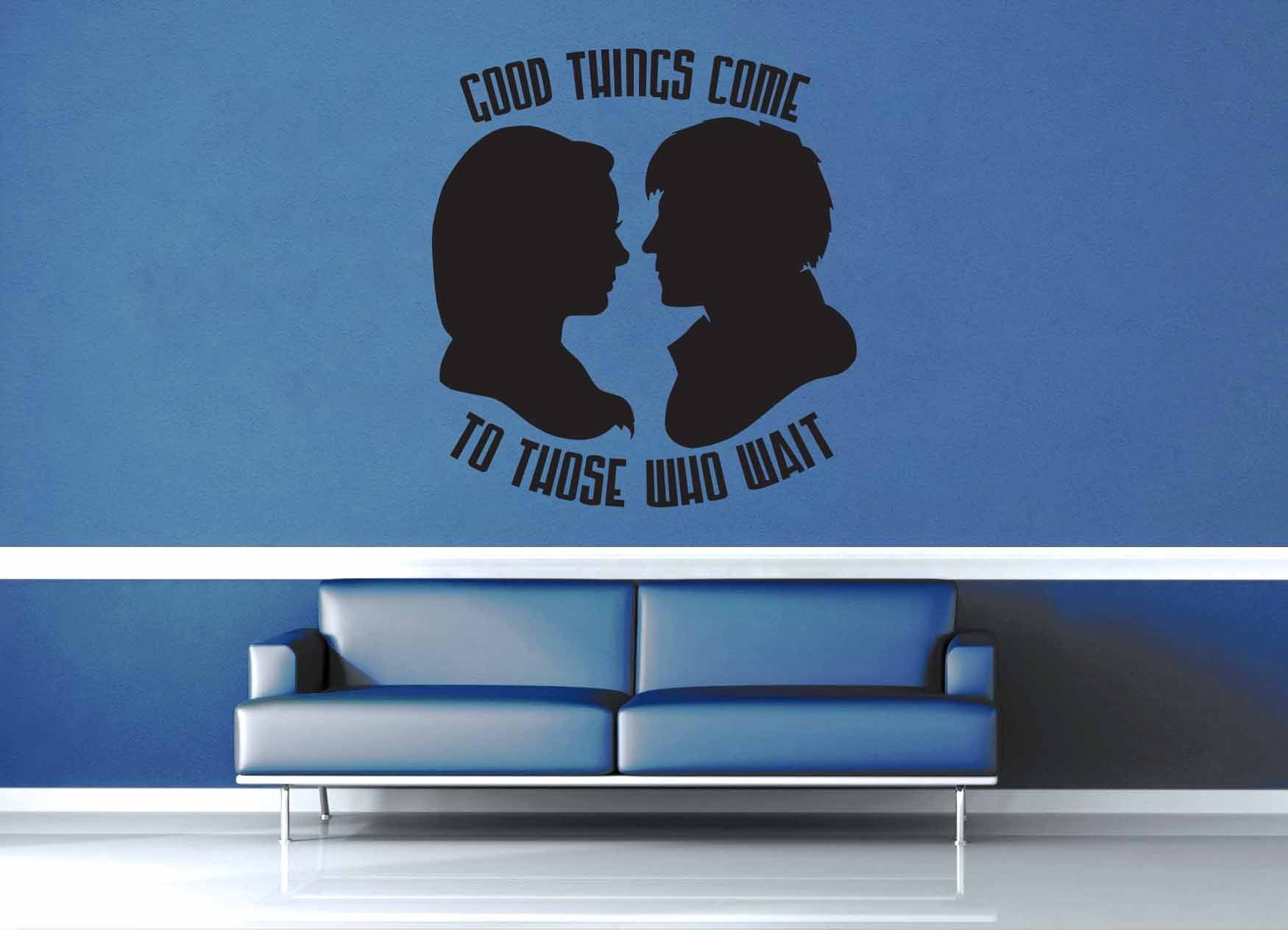 Good Things Come to Those Who Wait - Doctor Who Quote - Wall Decal - geekerymade