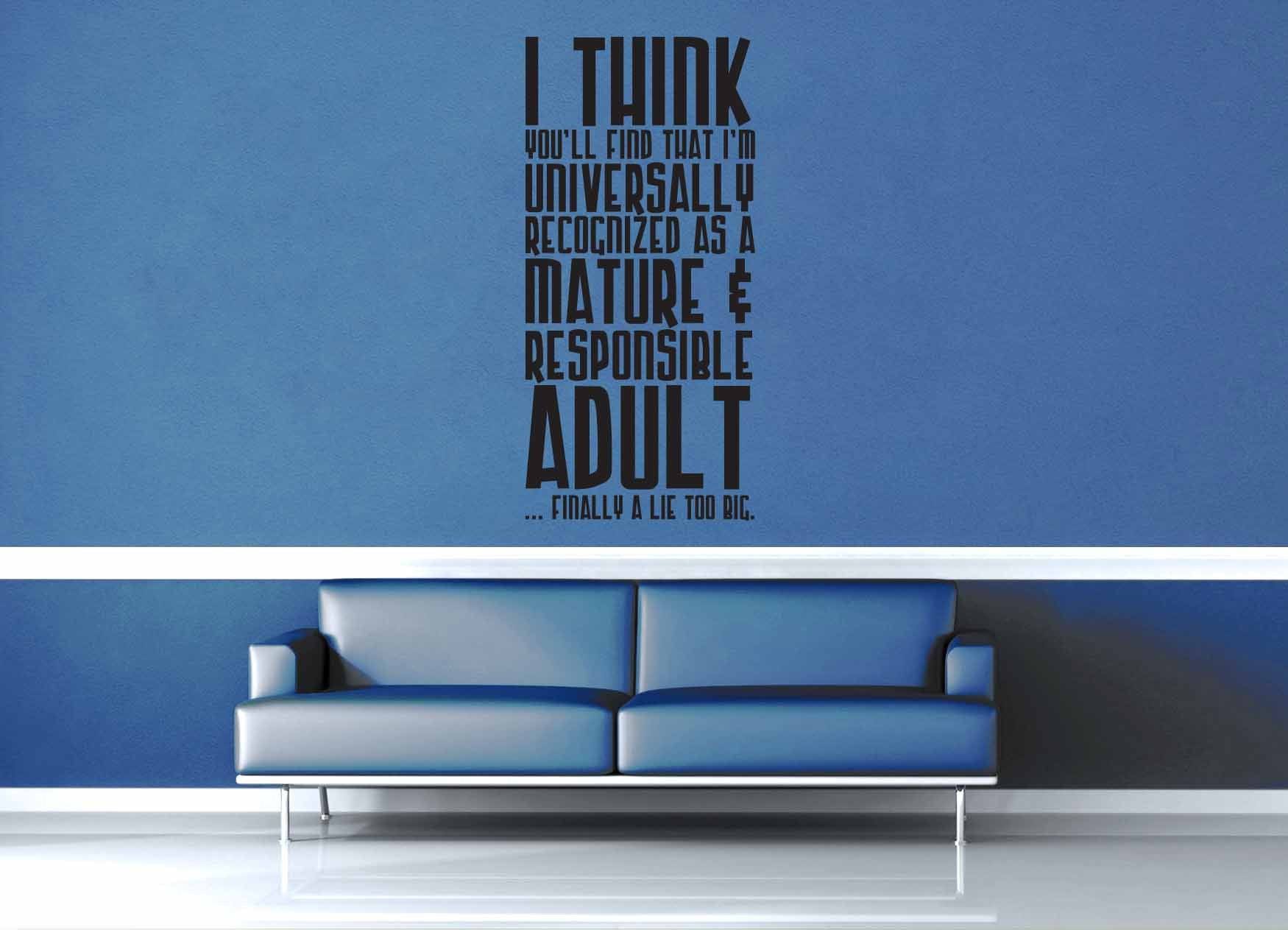 Finally a Lie Too Big - Doctor Who Quote - Wall Decal - geekerymade