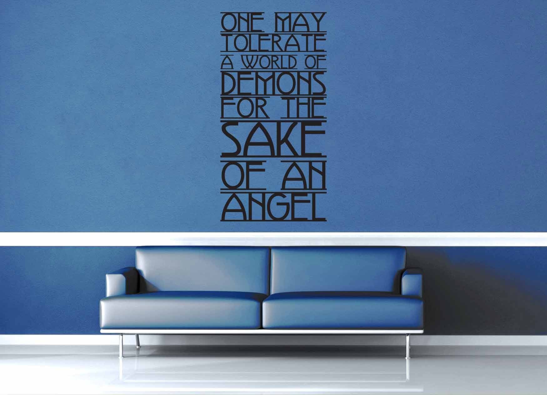 For the Sake of an Angel - Doctor Who Quote - Wall Decal - geekerymade