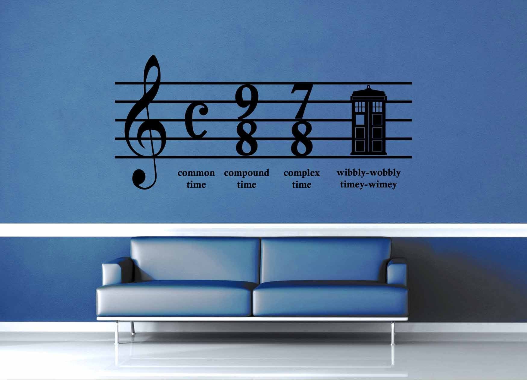 Wibbly Wobbly Music - Doctor Who - Wall Decal - geekerymade