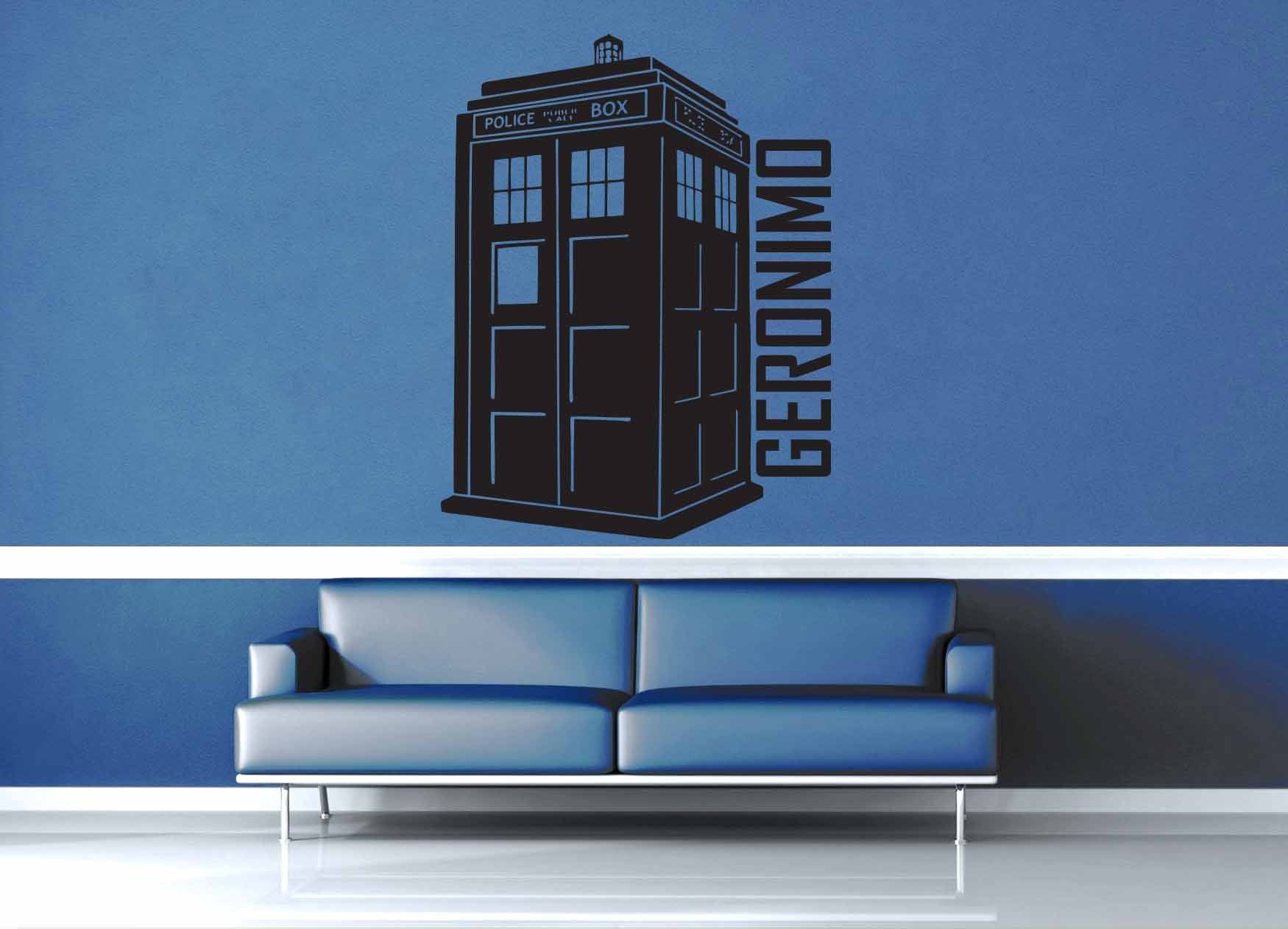 Geronimo Tardis - Doctor Who Quote - Wall Decal - geekerymade