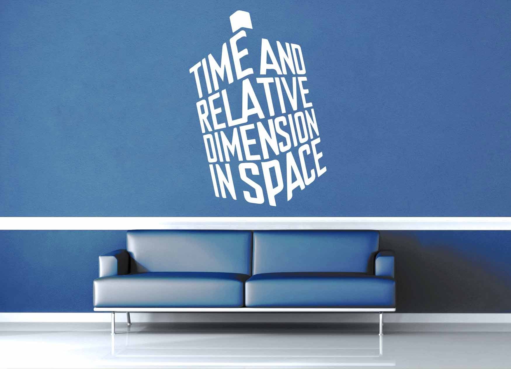 Time and Relative Dimension in Space - Doctor Who Wall Decal - Wall Decal - geekerymade