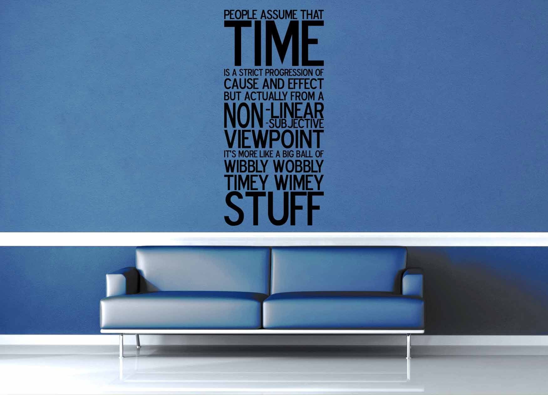 Wibbly Wobbly - Doctor Who Quote - Wall Decal - geekerymade