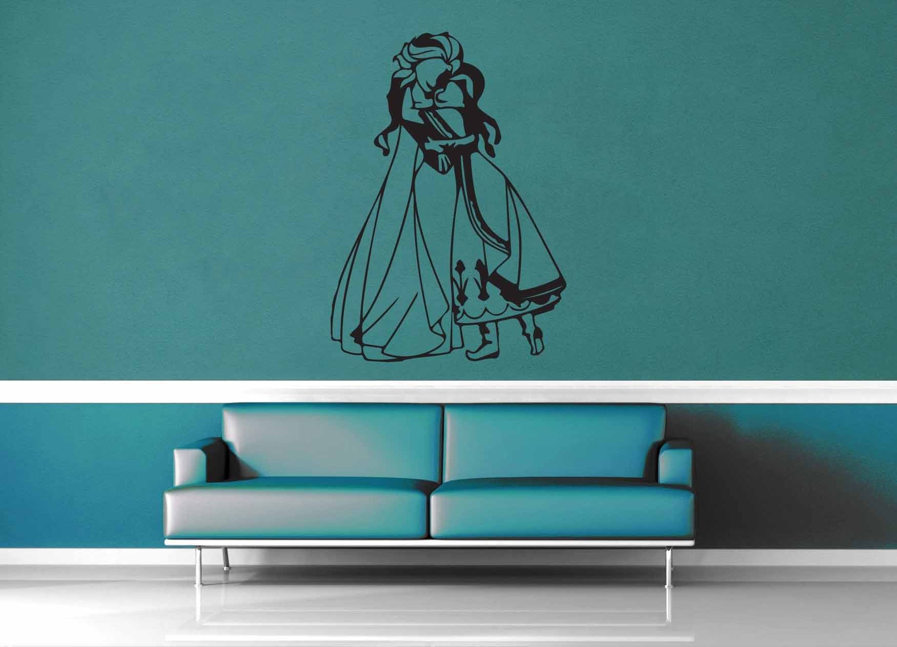 Elsa and Anna - Wall Decal - No 1 - geekerymade
