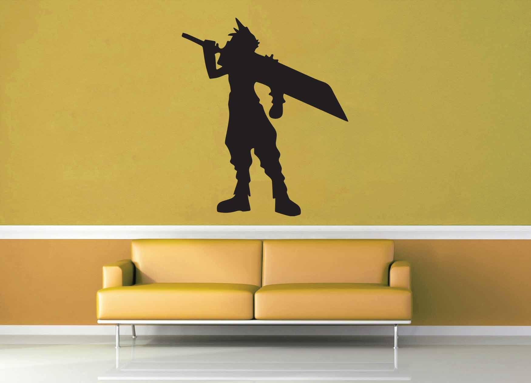 Cloud Silhouette - Final Fantasy 7 - Wall Decal - geekerymade