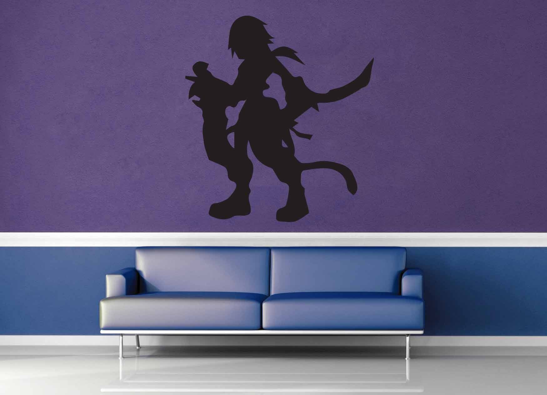 Zidane Silhouette - Final Fantasy 9 - Wall Decal - geekerymade