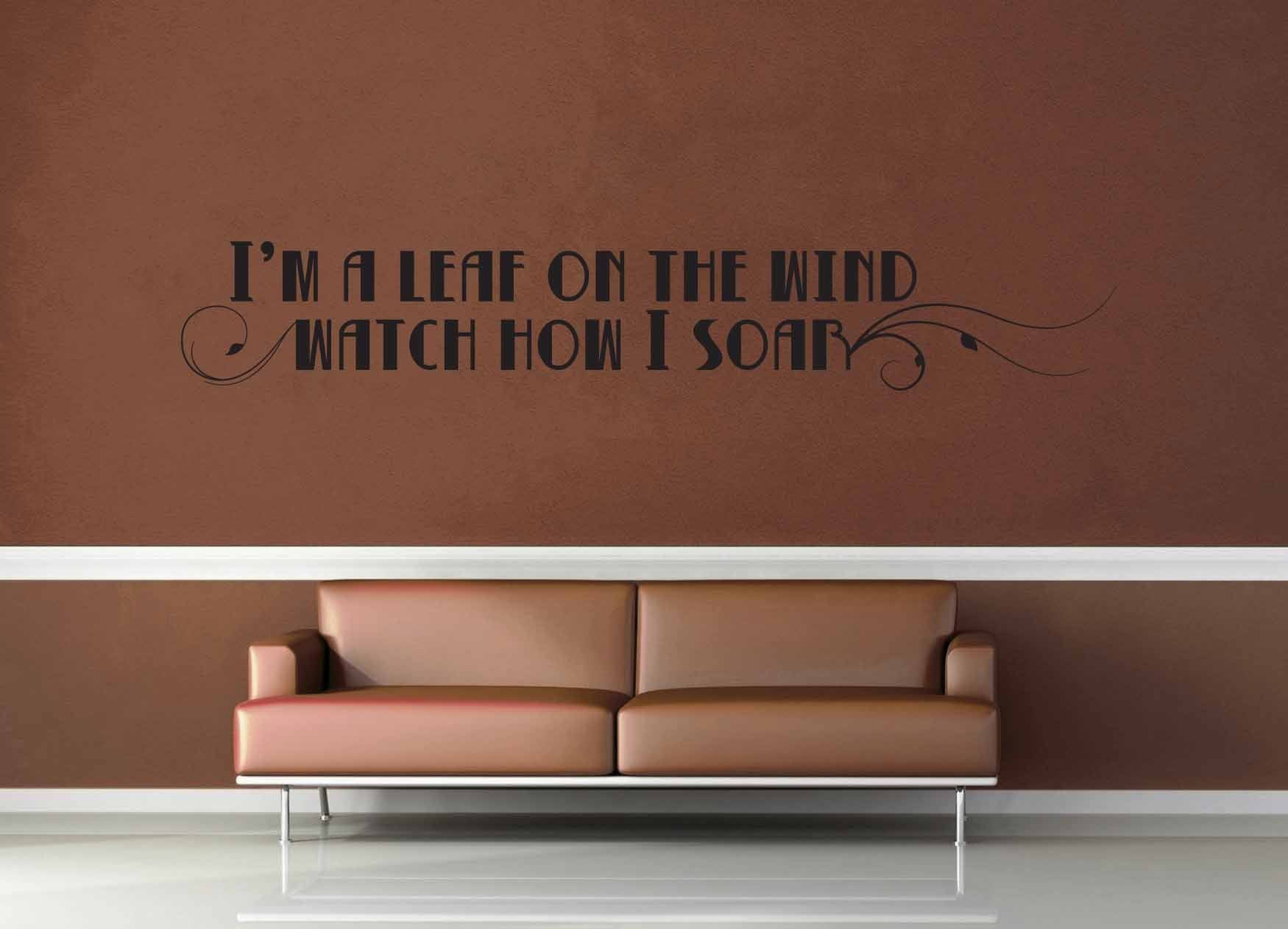 I'm a Leaf on the Wind - Firefly Quote - Wall Decal - No 1 - geekerymade