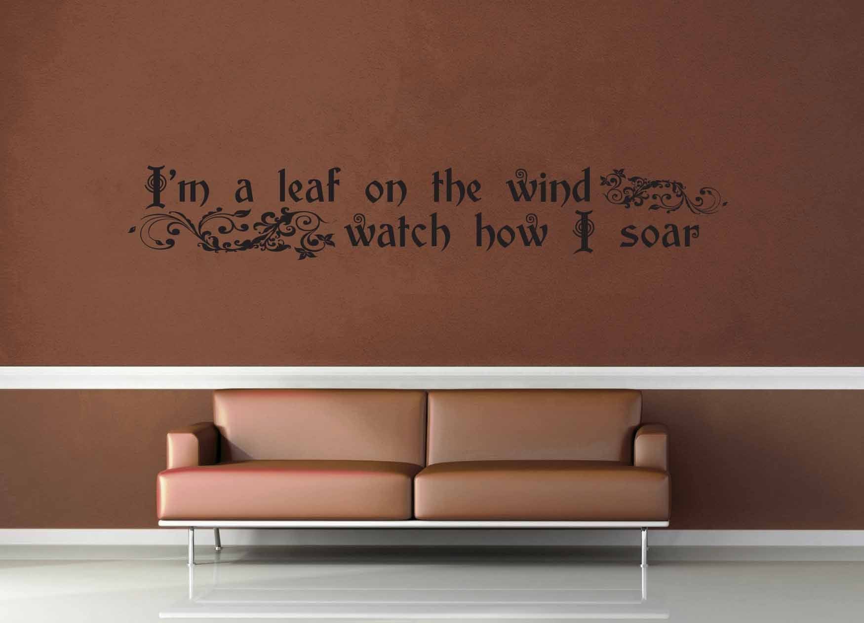 I'm a Leaf on the Wind - Firefly Quote - Wall Decal - No 2 - geekerymade