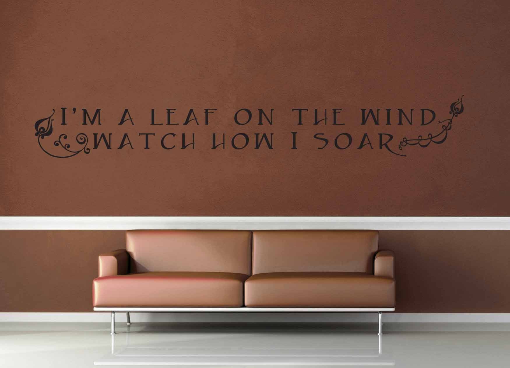 I'm a Leaf on the Wind - Firefly Quote - Wall Decal - No 3 - geekerymade