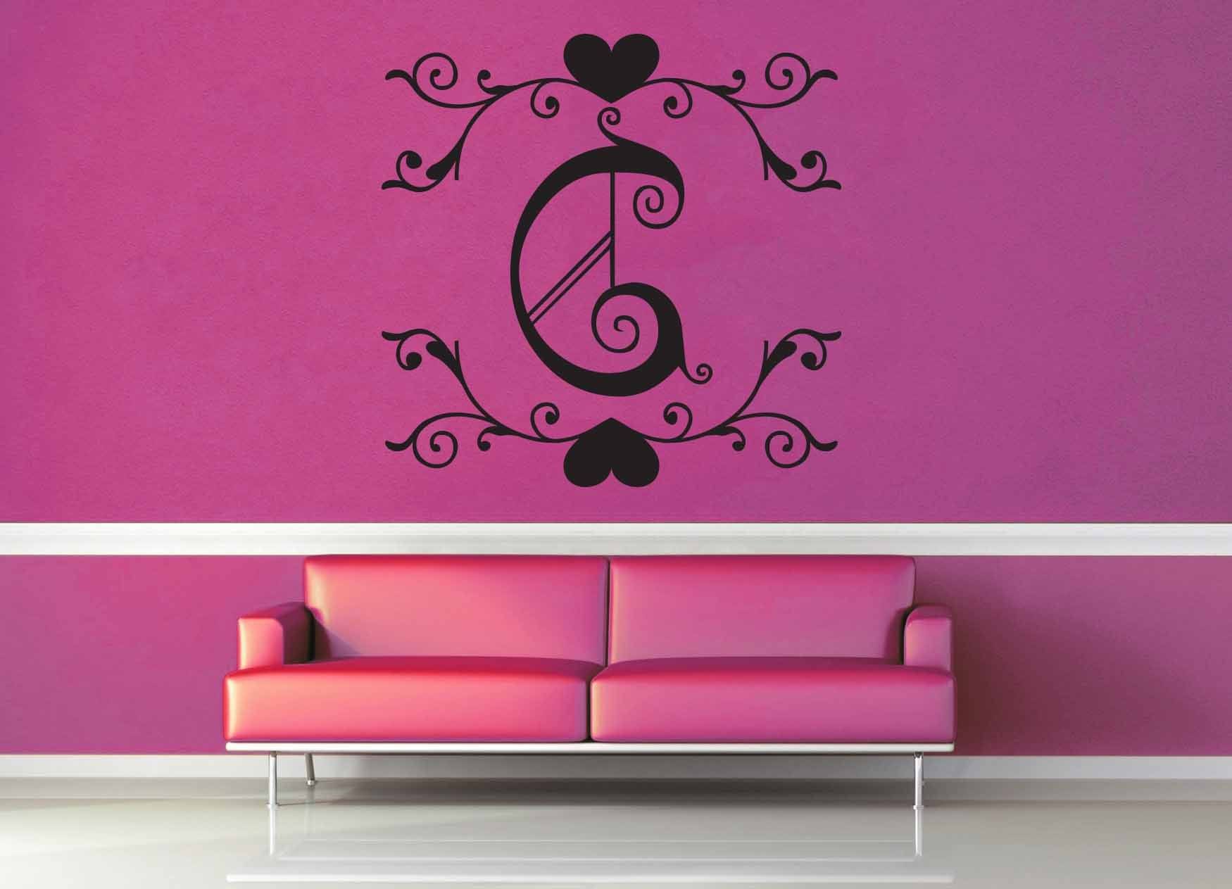 Fantasy Monogram - C - Wall Decal - geekerymade
