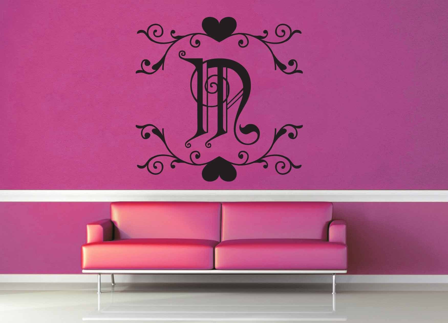 Fantasy Monogram -M - Wall Decal - geekerymade