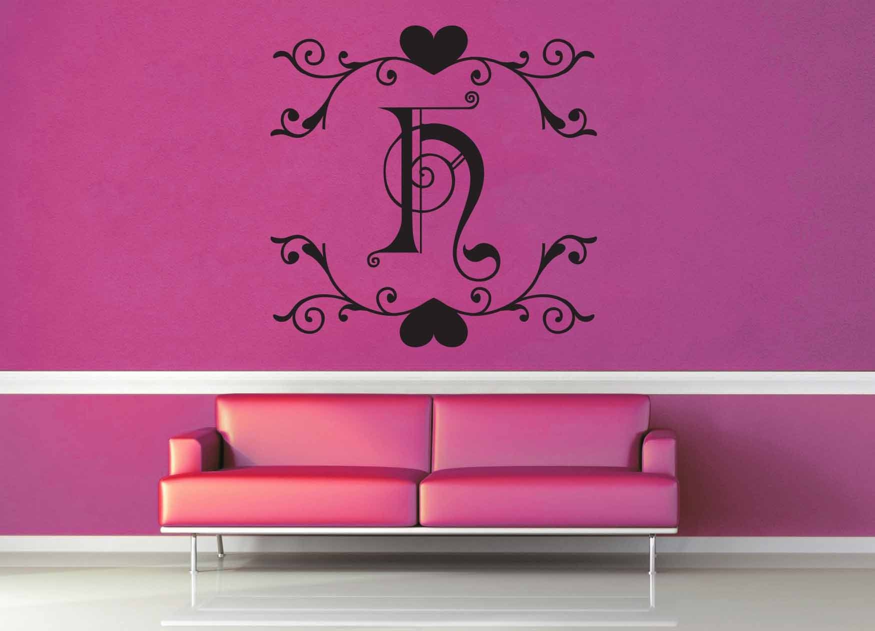 Fantasy Monogram - H - Wall Decal - geekerymade