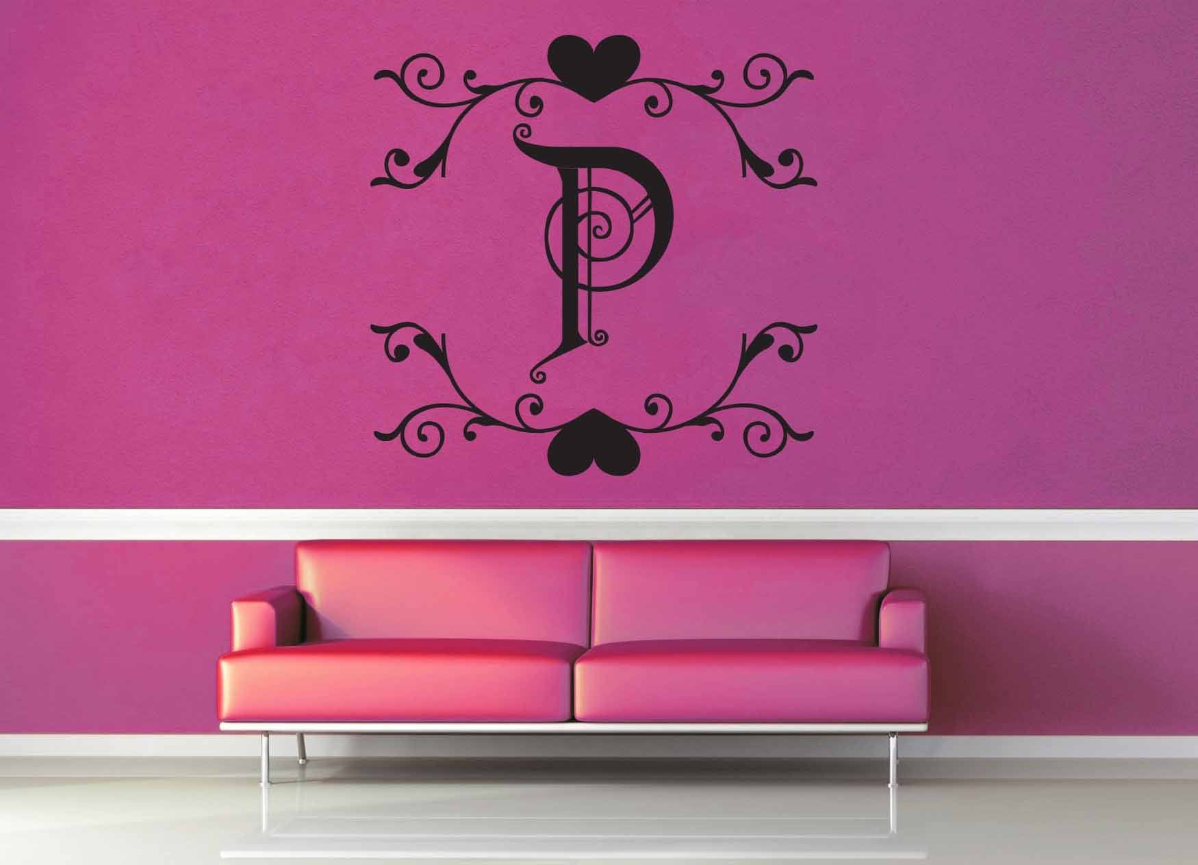 Fantasy Monogram - P - Wall Decal - geekerymade