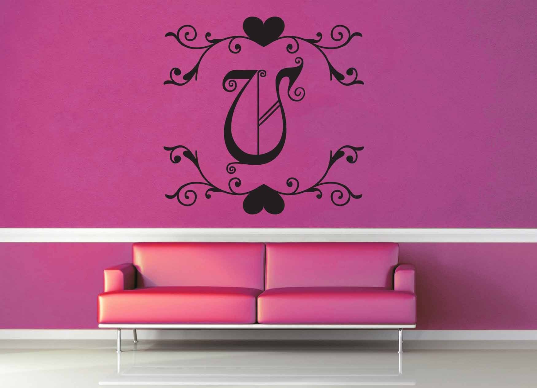 Fantasy Monogram - V - Wall Decal - geekerymade