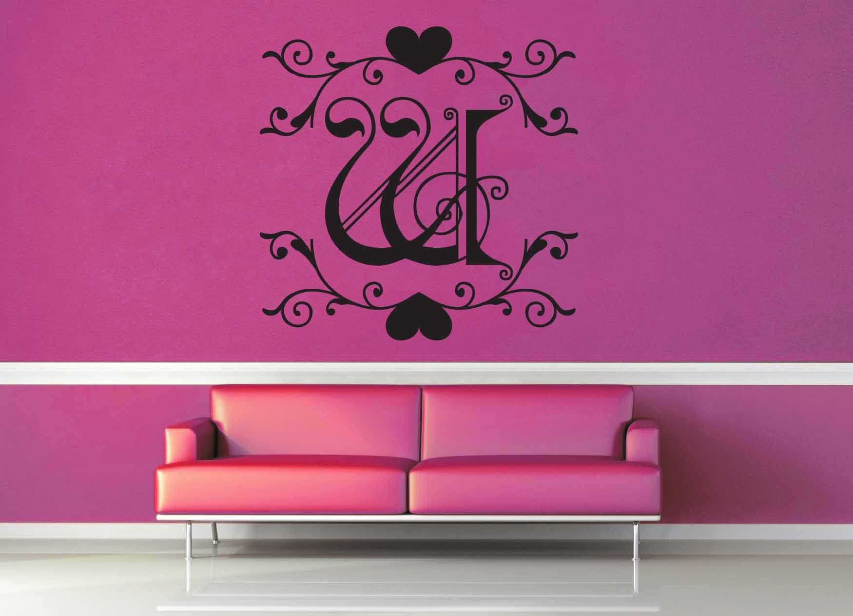 Fantasy Monogram - W - Wall Decal - geekerymade