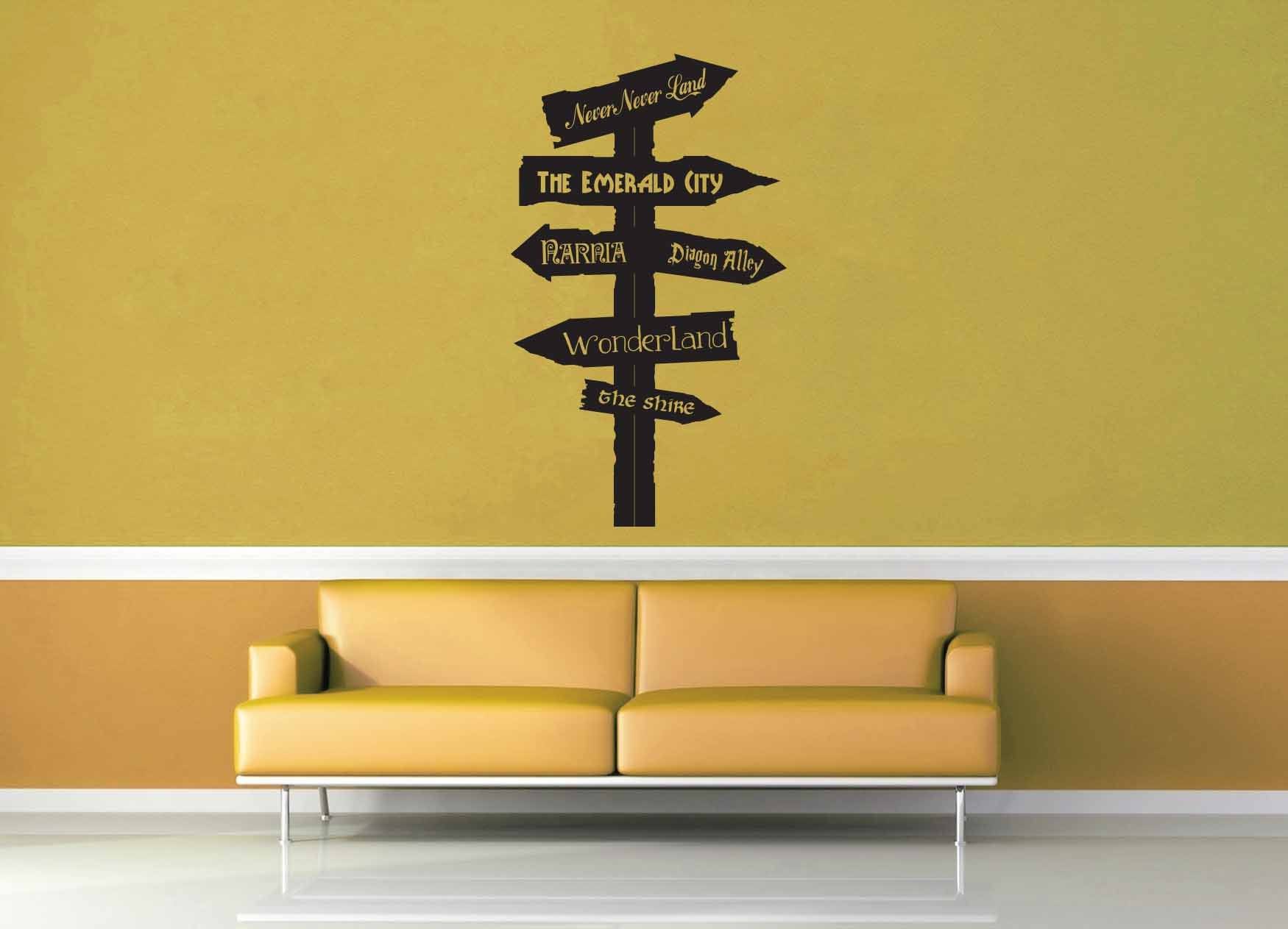 Fantasy Road Sign - Wall Decal - No 1 - geekerymade