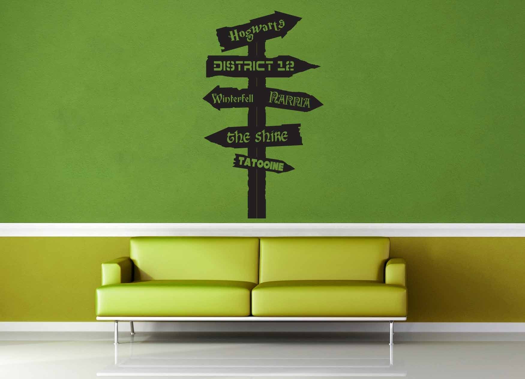 Fantasy Road Sign - Wall Decal - No 10 - geekerymade