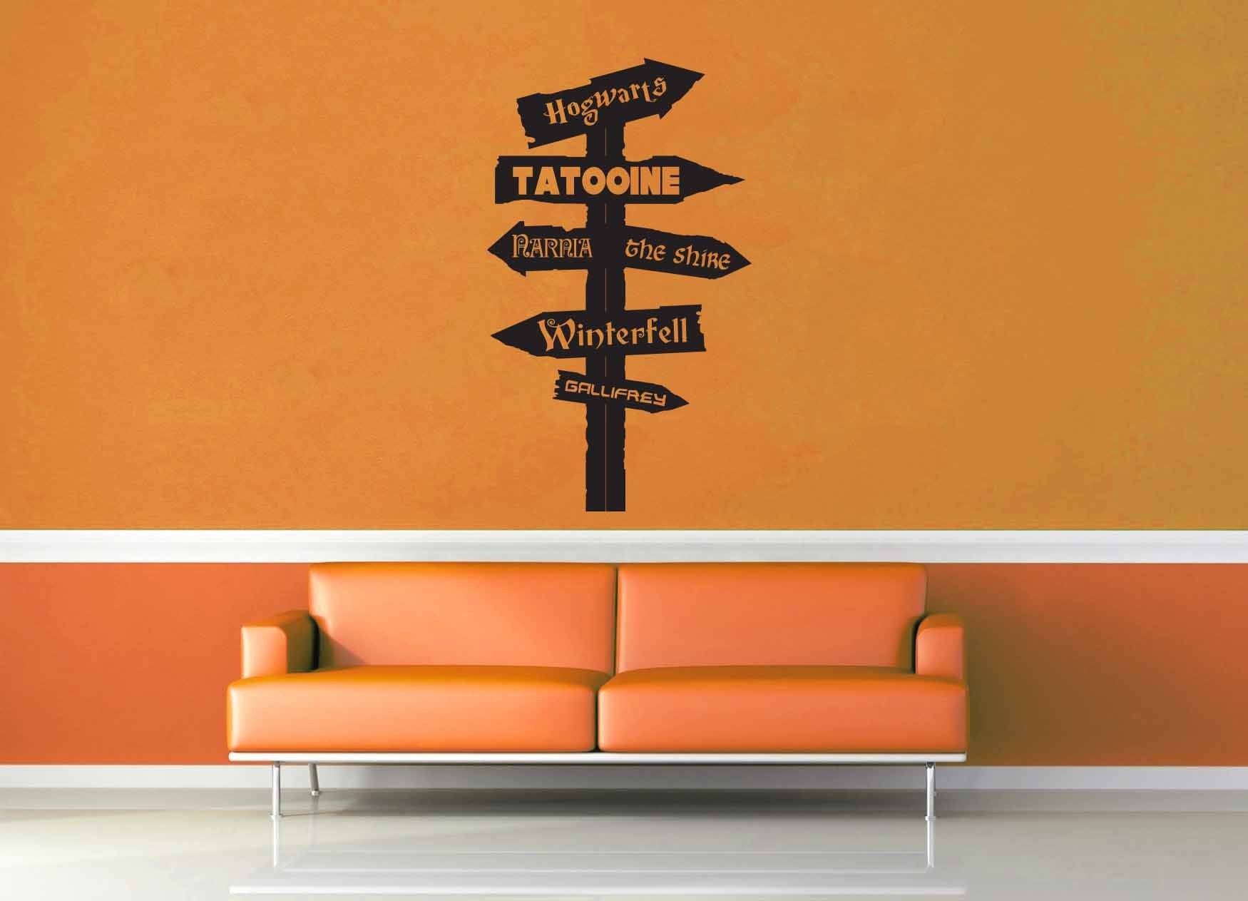 Fantasy Road Sign - Wall Decal - No 11 - geekerymade