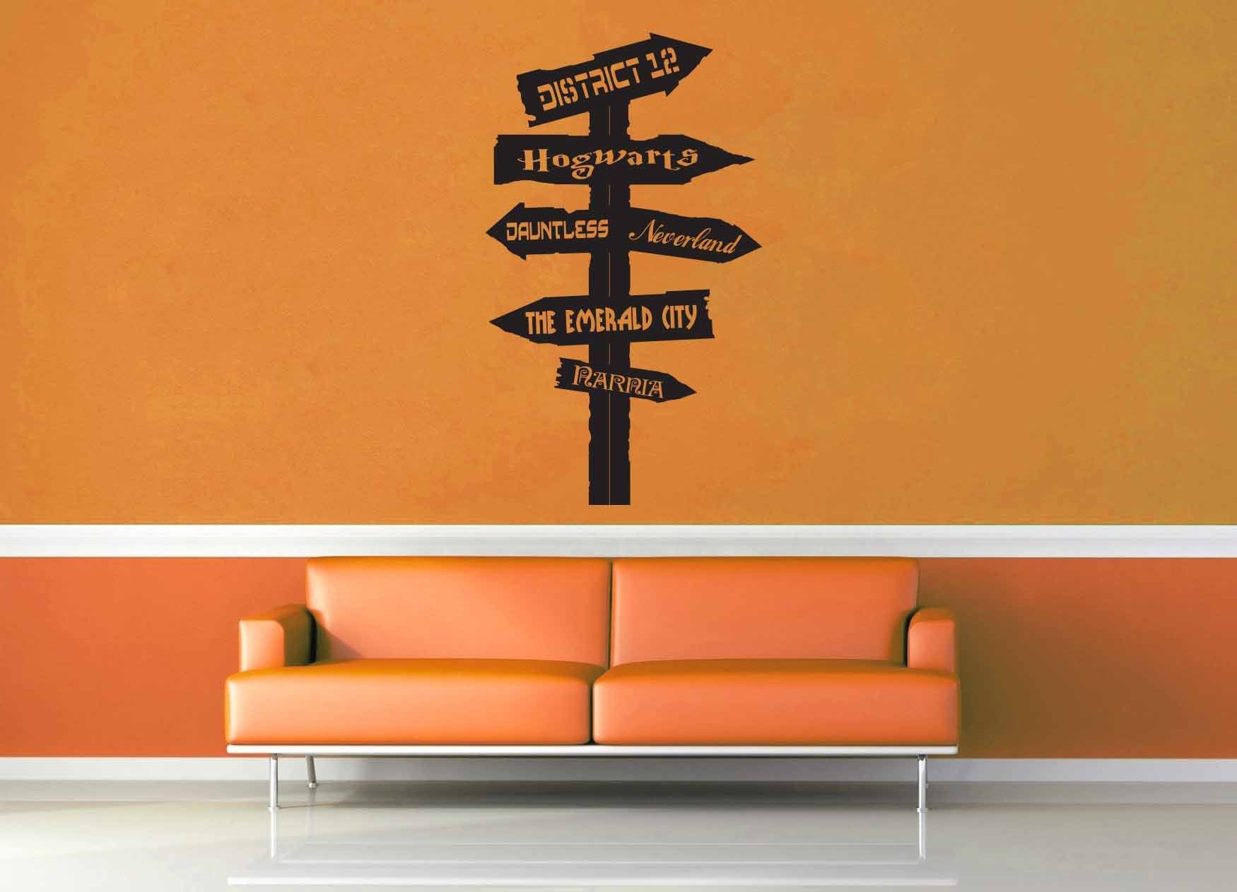 Fantasy Road Sign - Wall Decal - No 12 - geekerymade