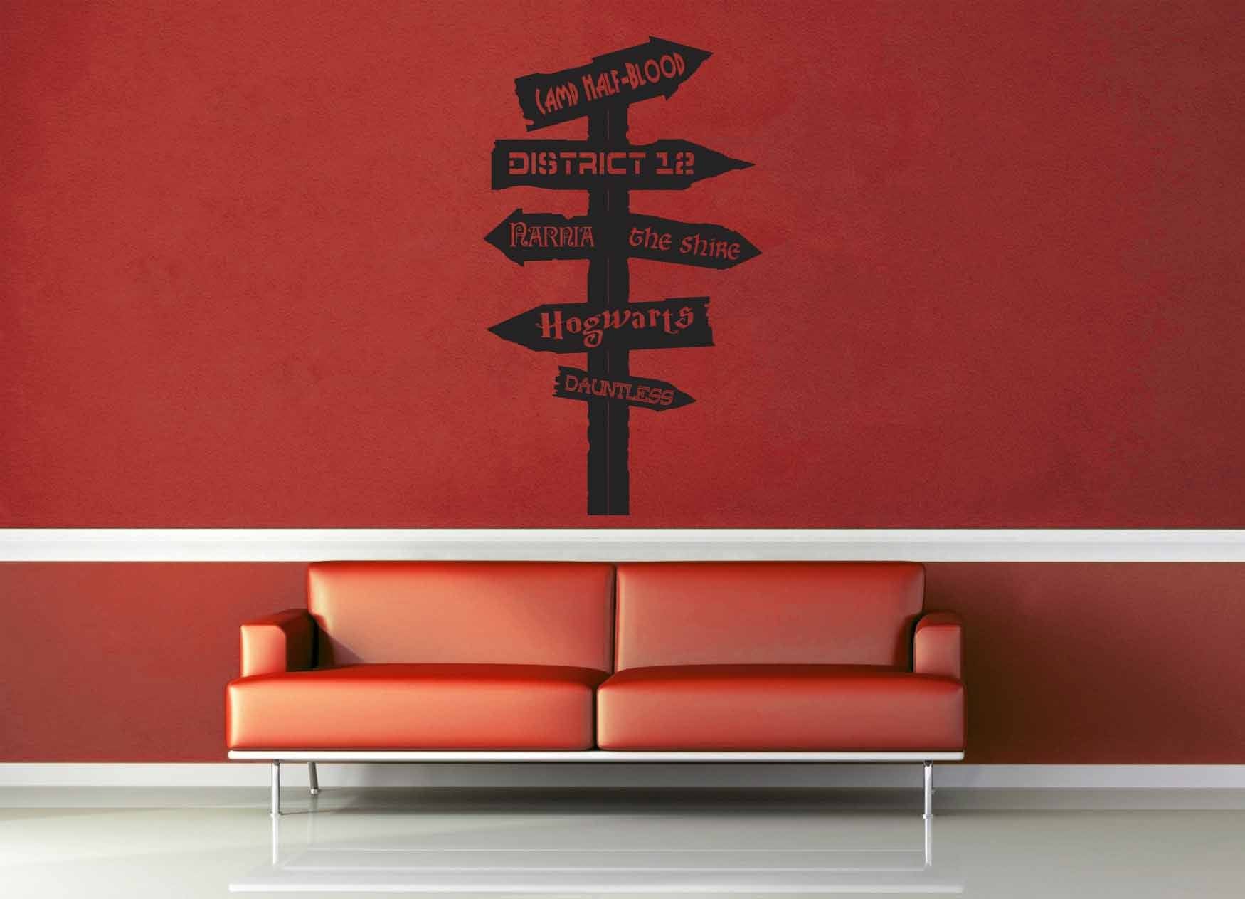 Fantasy Road Sign - Wall Decal - No 13 - geekerymade