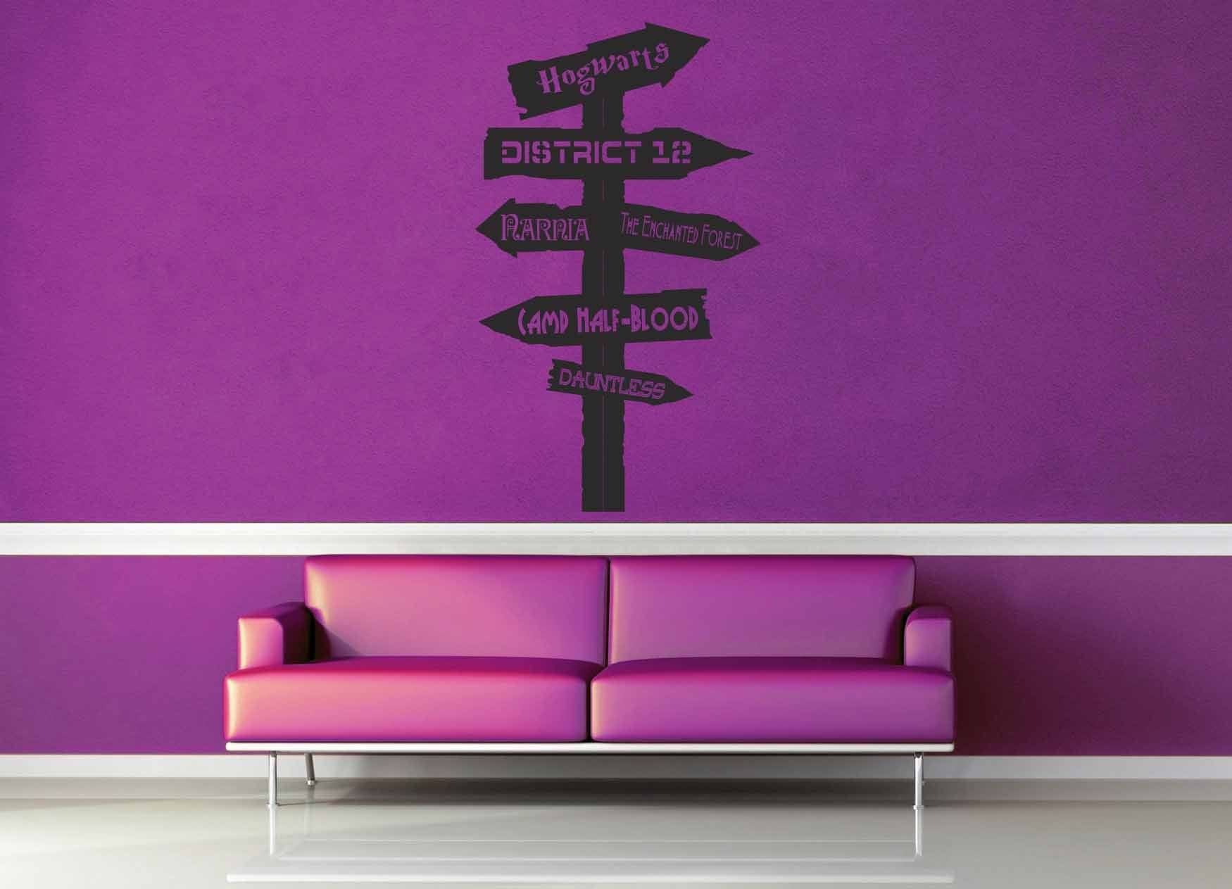Fantasy Road Sign - Wall Decal - No 14 - geekerymade