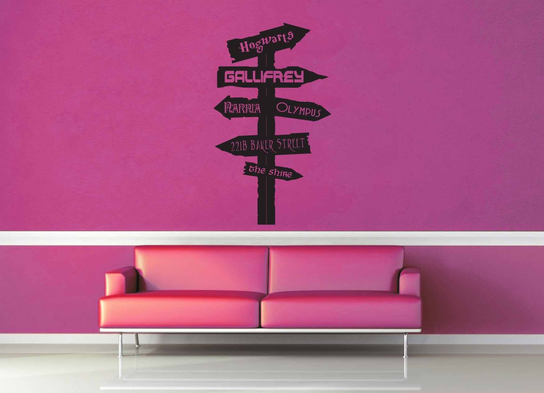Fantasy Road Sign - Wall Decal - No 15 - geekerymade