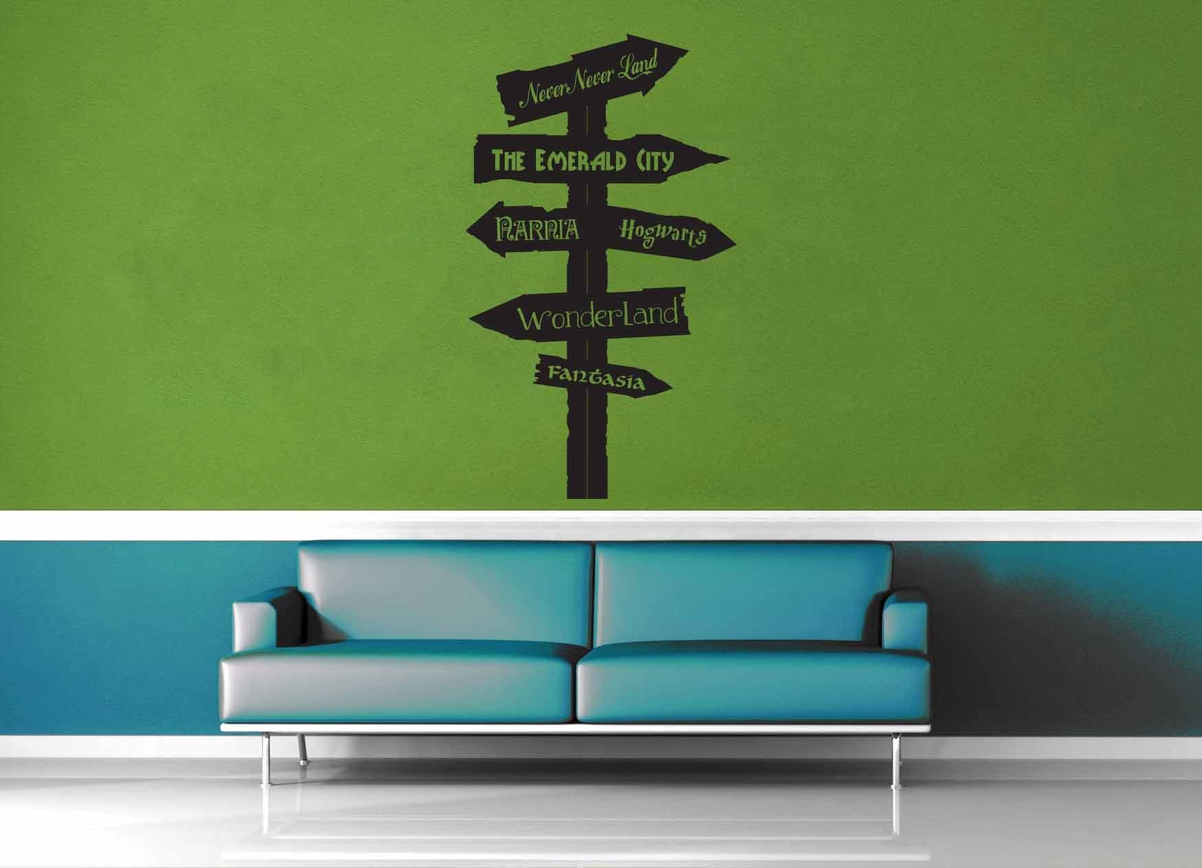 Fantasy Road Sign - Wall Decal - No 2 - geekerymade