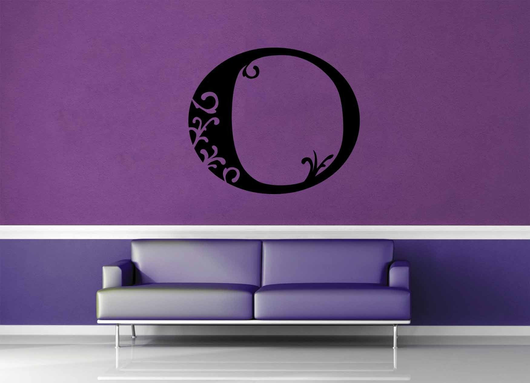 Floral Monogram - O - Wall Decal - geekerymade