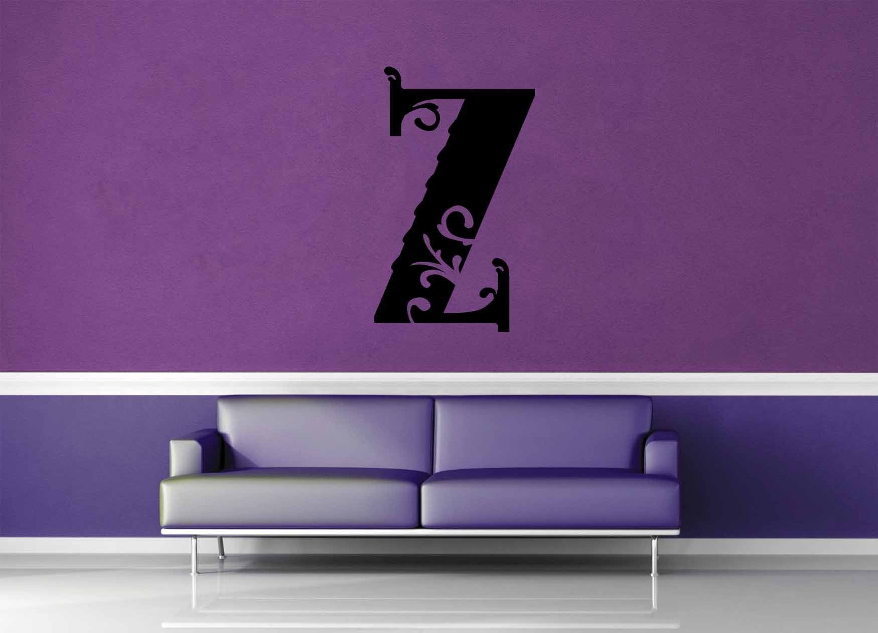 Floral Monogram - Z - Wall Decal - geekerymade