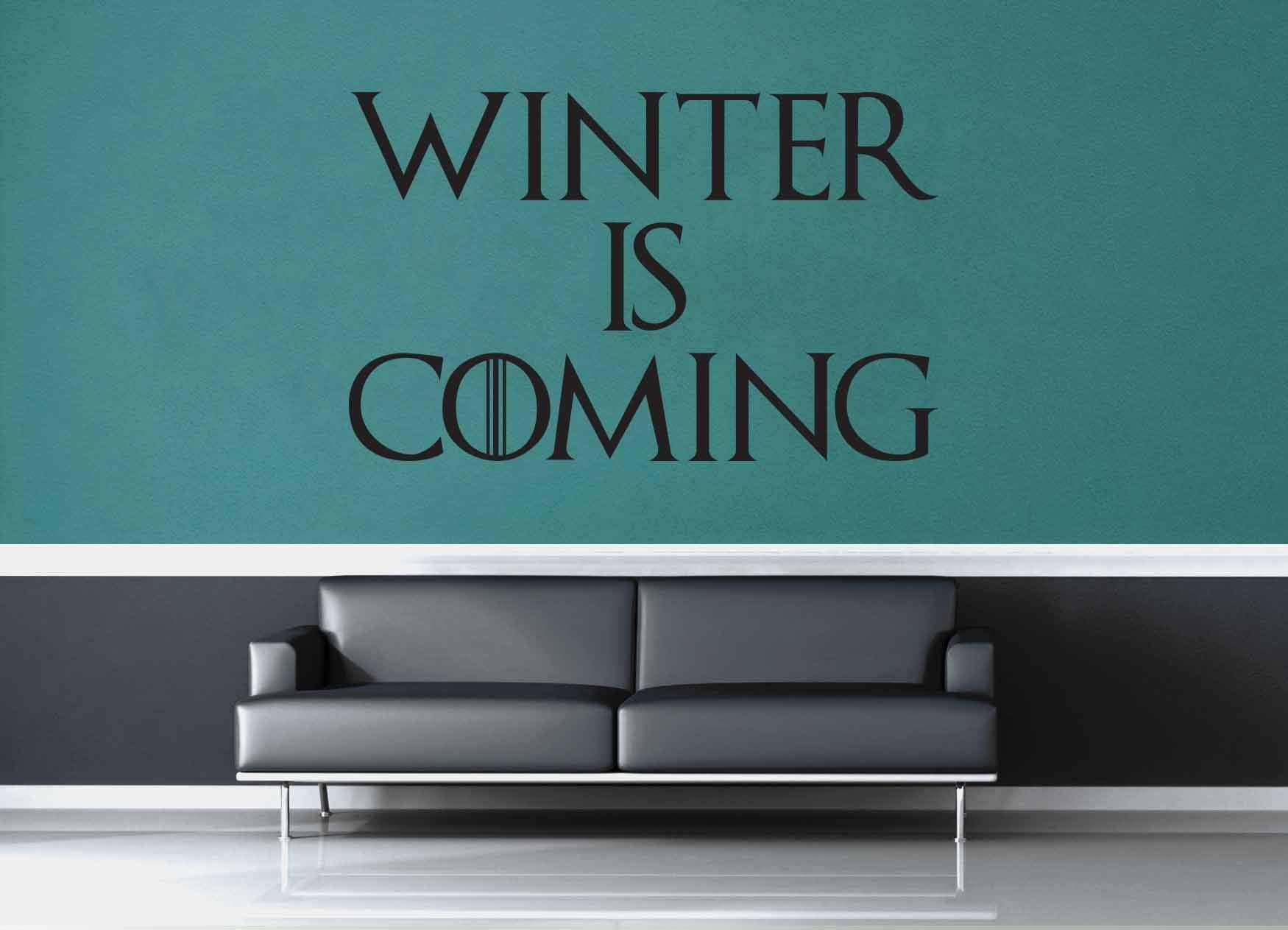 Winter is Coming - Game of Thrones Quote - Wall Decal - geekerymade