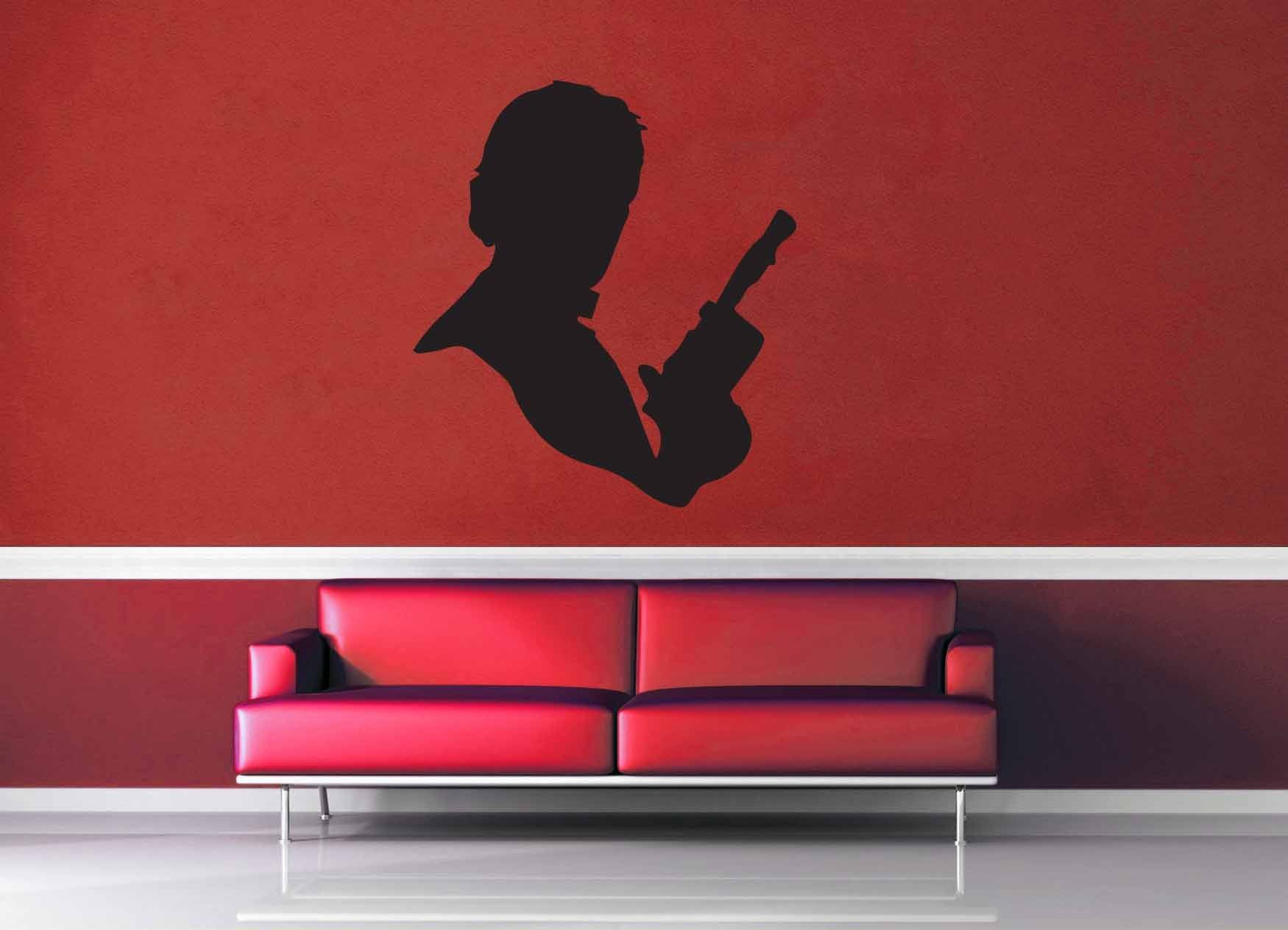 Han Solo Silhouette - Star Wars - Wall Decal - No 2 - geekerymade