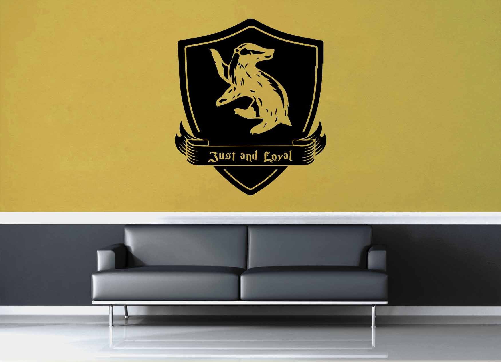 Hufflepuff Crest - Harry Potter - Wall Decal - geekerymade
