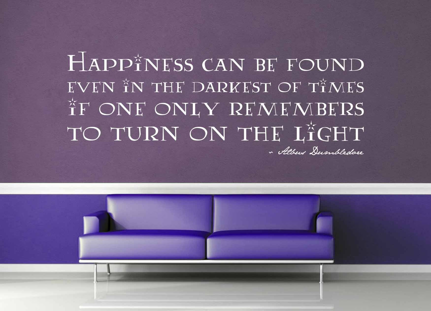 Happiness Can Be Found - Harry Potter Quote - Wall Decal - No 1 - geekerymade