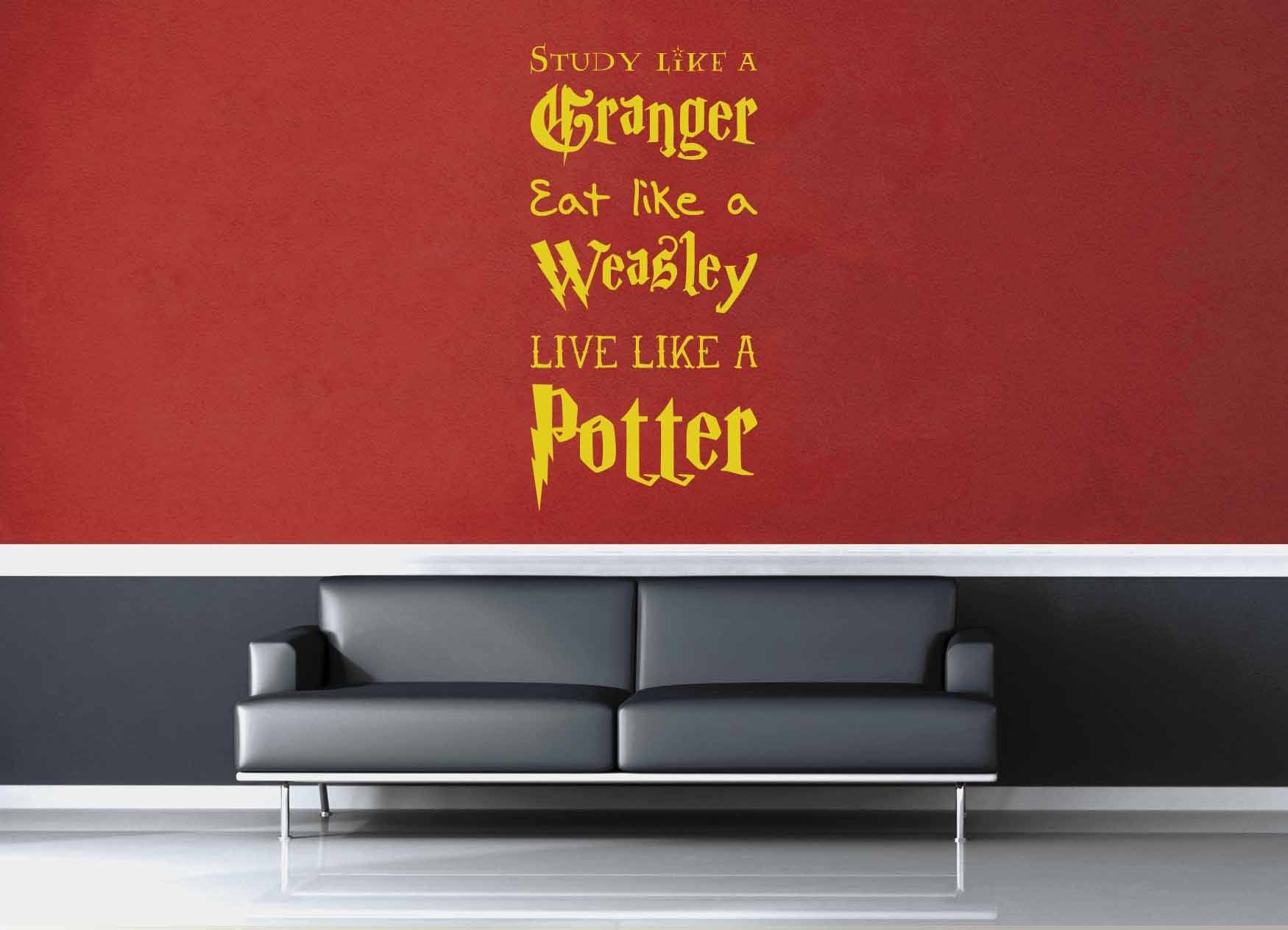 Live Like a Potter - Harry Potter Quote - Wall Decal - geekerymade